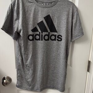 Adidas Kids size 14/16 Heather Gray Tee